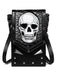 Black Halloween Embroidered Skull Bag
