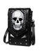 Black Halloween Embroidered Skull Bag