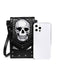 Black Halloween Embroidered Skull Bag
