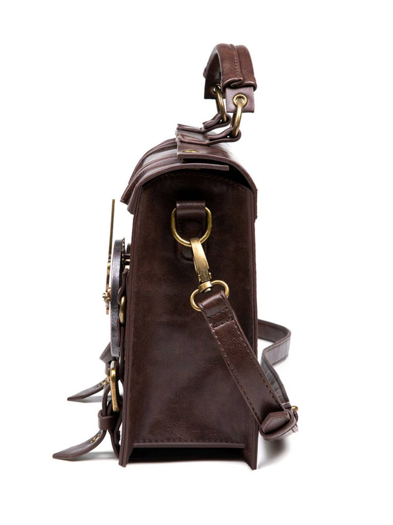 Brown Halloween Clock Decoration Bag