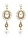 1920s Pearl Rhinestone Earrings