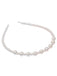 Retro White Pearls Headband