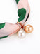 Retro Polka Dot Pearl Mulberry Silk Necklace