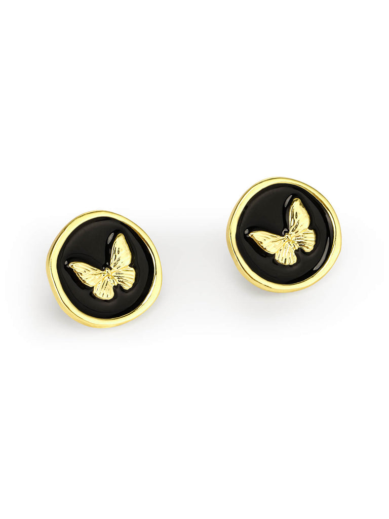 Retro Gold Butterfly Alloy Earrings