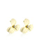 Retro Yellow Flower Rhinestone Stud Earrings