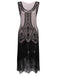 [US Warehouse] 1920s Beaded Fringed Flapper Dress