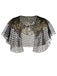 1920s Sequin Bridal Shawl Cape