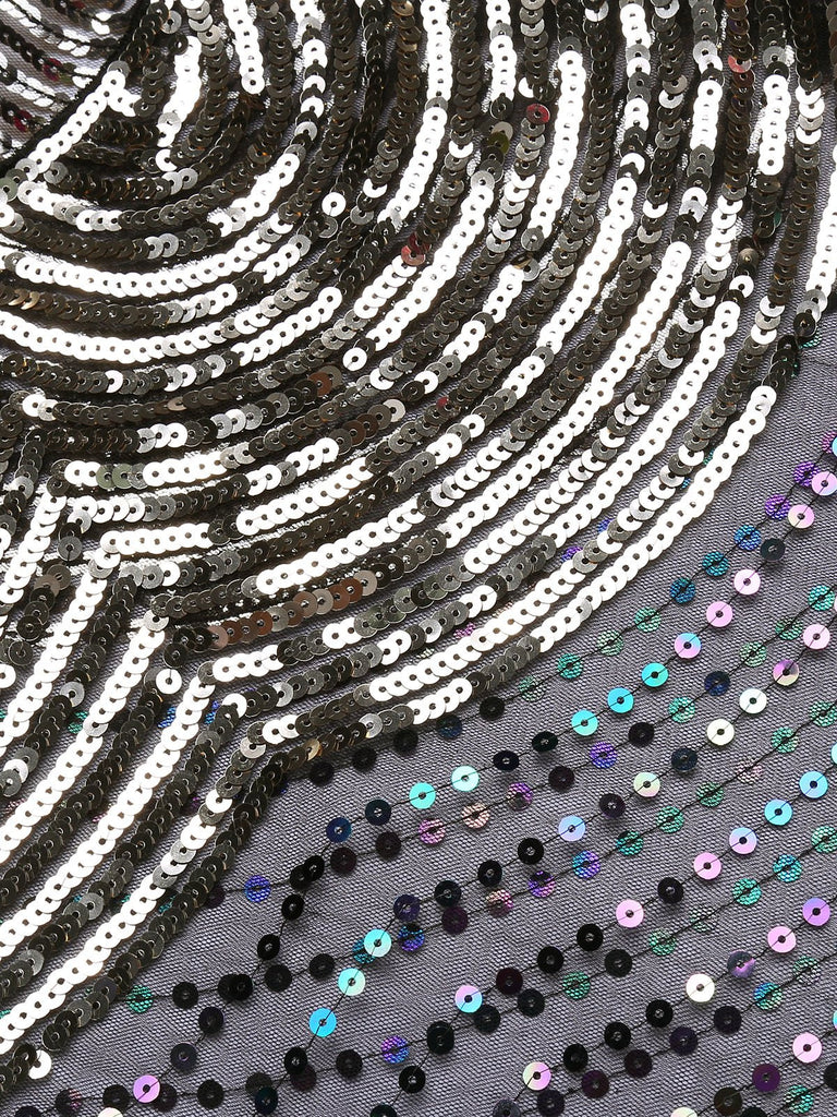 1920s Sequin Bridal Shawl Cape