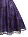 Purple 1950s Mesh Floral Swing Dress