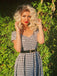 Black 1950s Plaid Swing Dress