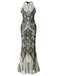 1920s Sequin Backless Formal Dress