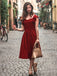 1950S Satin Solid Swing Dress