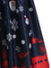 Blue 1950s Santa Claus Snowfall Dress
