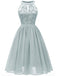 1950s Floral Lace Swing Dress