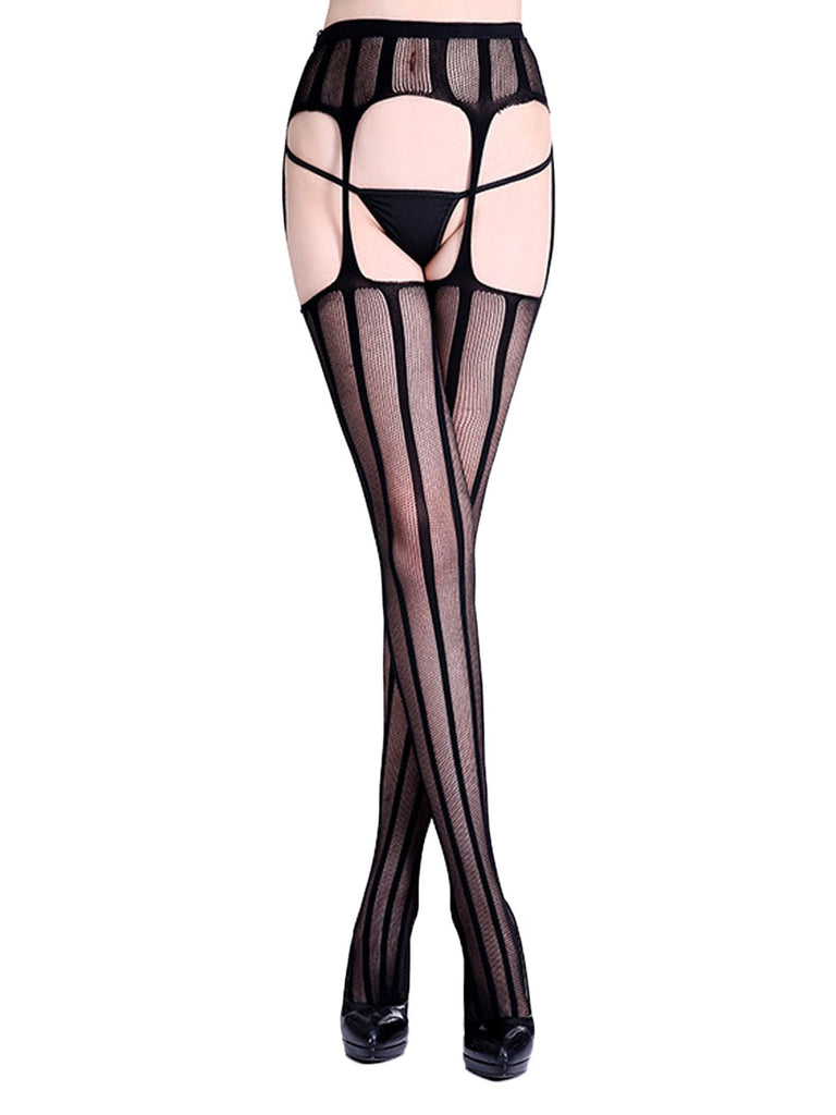 [US Warehouse] Lace Hollow Crotchless Stockings