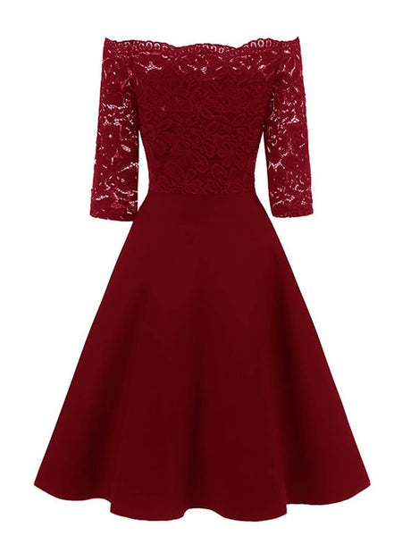 1950s Lace Off Shoulder Dress | Retro Stage