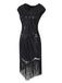 1920s Sequin Fringed Gatsby Dress