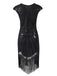 1920s Sequin Fringed Gatsby Dress