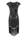 1920s Sequin Fringed Gatsby Dress