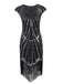 1920s Sequin Fringed Gatsby Dress