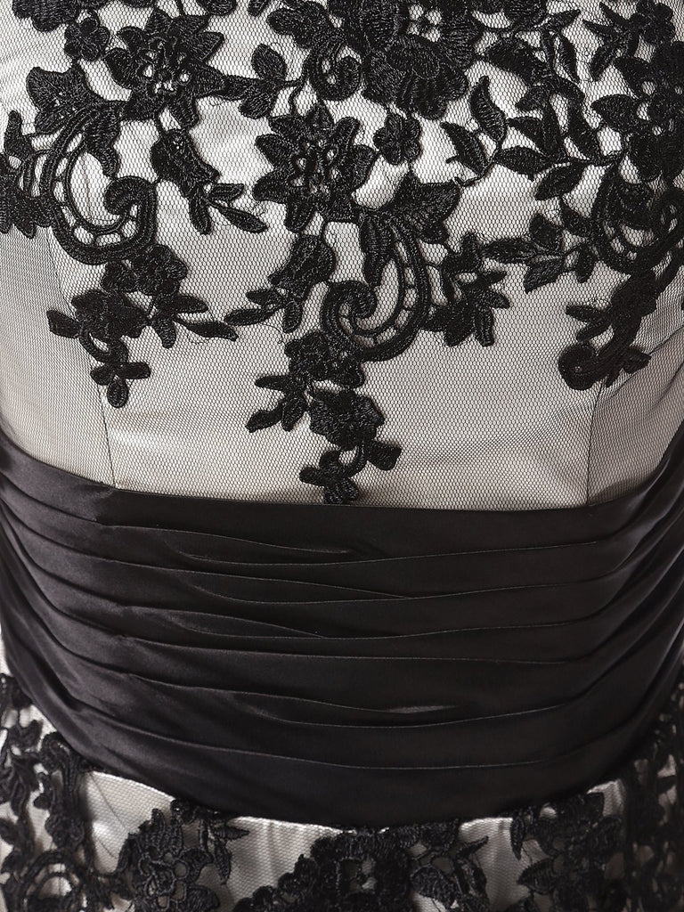 [US Warehouse] Black 1950s Mesh Swing Dress