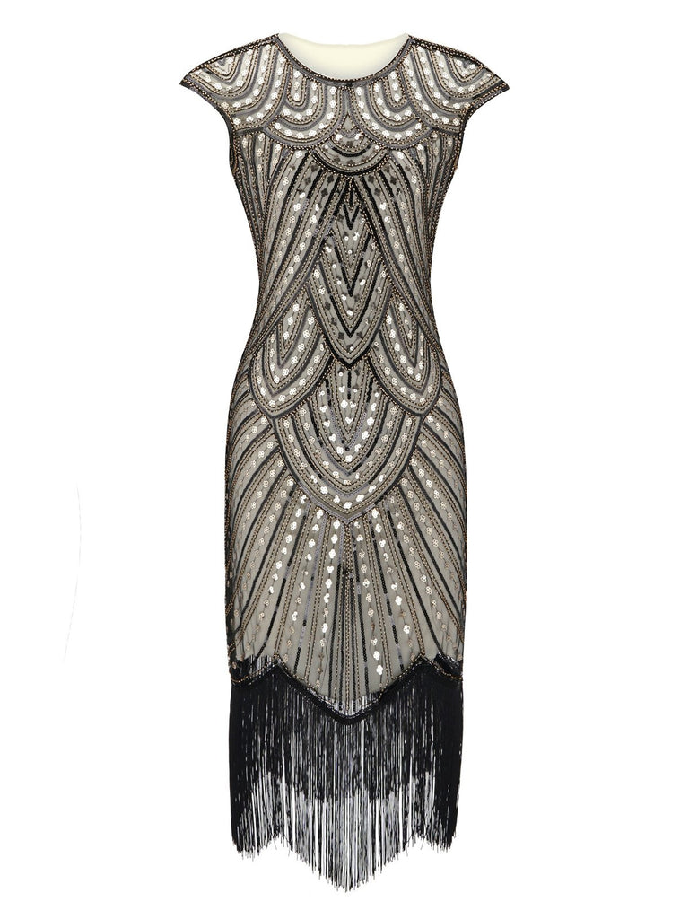 [US Warehouse] 1920s Fringed Flapper Gatsby Dress
