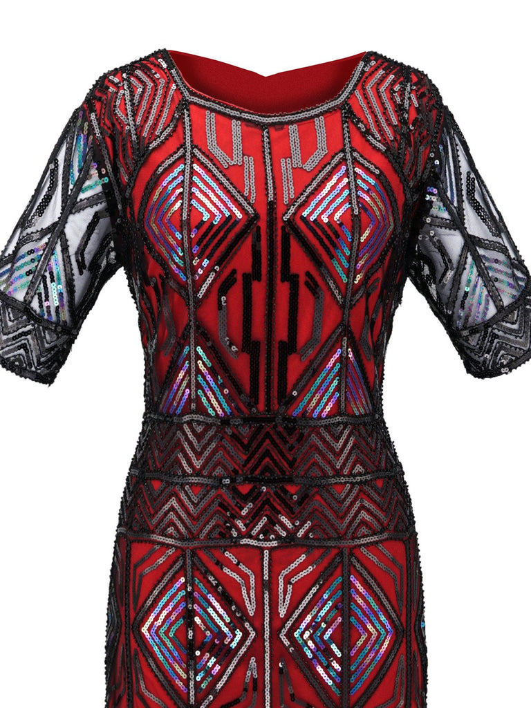 1920s Sequin Fringed flapper Dress