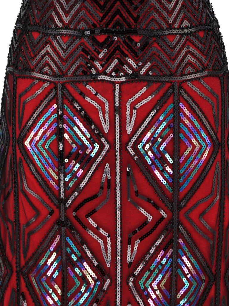 1920s Sequin Fringed flapper Dress