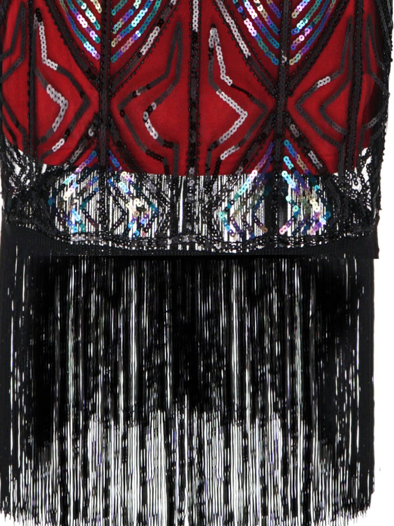 1920s Sequin Fringed flapper Dress