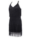 Black 1920s Back Bow Tassel Flapper Dress