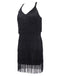 [US Warehouse] Black 1920s Back Bow Tassel Flapper Dress