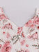 1950s Floral Flare Sleeve Swing Dress