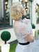 White 1950s Polka Dot Lining Dress