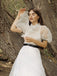 White 1950s Polka Dot Lining Dress