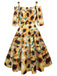 Yellow 1950s Sunflowers Prairie Dress