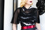 Black 1950s Bat Cape Swing Dress