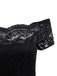 Black 1950s Rose Cobweb Costume Dress