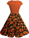 [Plus Size] Orange 1950s Costume Dress