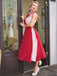 Red 1950s Polka Dot Pocket Swing Dress