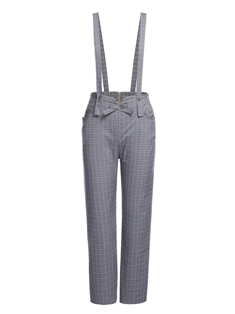 2PCS 1950s Blouse Top & Suspender Pants