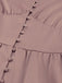 1940s Solid Silk Buttoned Tea Dress