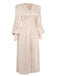 1940s Solid Silk Buttoned Tea Dress
