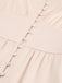 1940s Solid Silk Buttoned Tea Dress