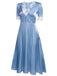 1950s Lace Patchwork Swing Dress