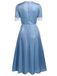 1950s Lace Patchwork Swing Dress