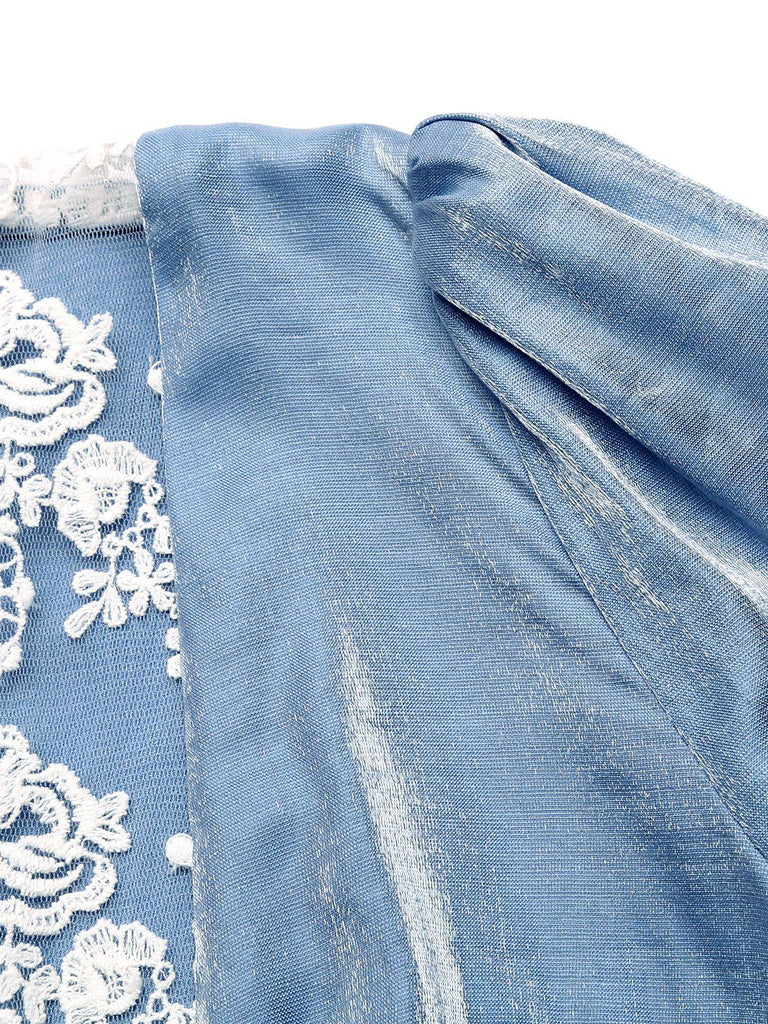 1950s Lace Patchwork Swing Dress