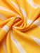 Orange 1950s Stripes Bow Swing Dress
