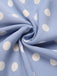 Sky Blue 1950s Off Shoulder Dots Dress