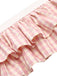 Pink 1960s Checked Belted Pencil Dress