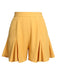 Yellow 1950s Ruffled Pockets Shorts